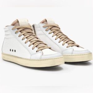 P448 Skate Hightop Cream and White High-Top Sneakers - 38- NWOT